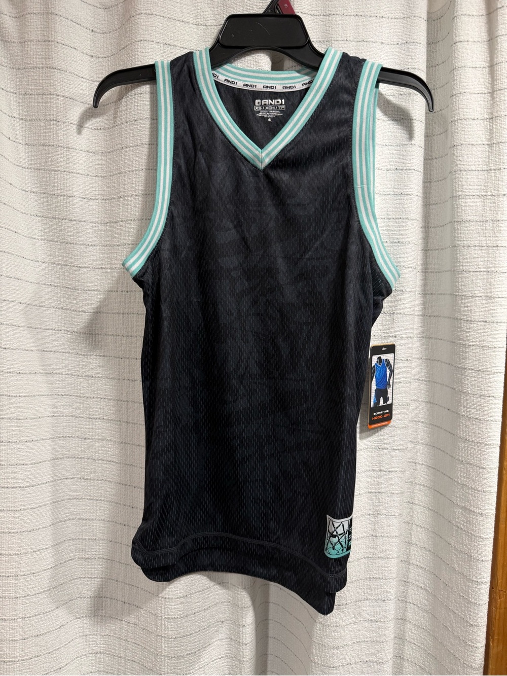 And1 Blue Basketball Jersey with White Trim